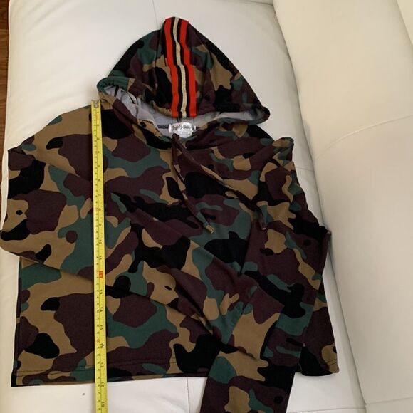 Lovely Bubbly Cropped Camouflage Hoodie Size M - Picture 5 of 8